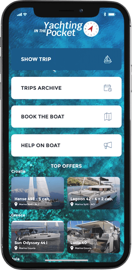 yachting in the pocket mockup